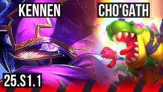 KENNEN vs CHO'GATH (TOP) | 2/0/4 | NA Master | 25.S1.1