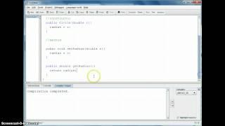 Java Shapes - Part 1 (Circle Class)