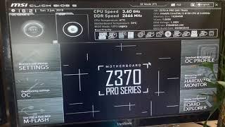 How to change boot order to USB drive on MSI Z370 motherboard