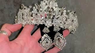 Queen crowns tiaras, диадемы короны тиары серьги наборы колье браслеты украшения купить в онлайн