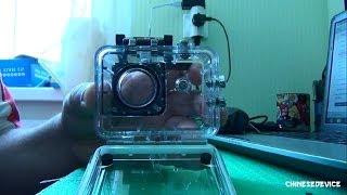 SJ4000 Action Cam - Тест бокса под водой №2. Housing underwater test №2.