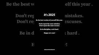 Make this year YOUR year. #motivation #discipline #mindset #workhard #newyear #money #relatable