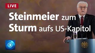 Bundespräsident Steinmeier zum Sturm aufs US-Kapitol