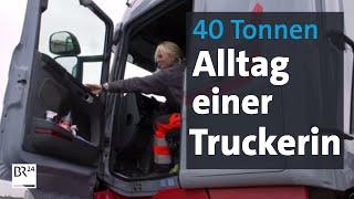 Truckerin Vanessa: Mit 40 Tonnen und 500 PS | Abendschau | BR24