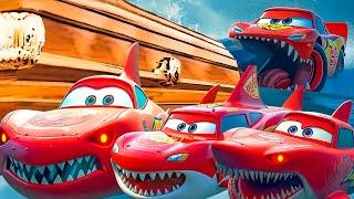 Lightning McQueen Shark Monster | Coffin Dance Song (COVER)