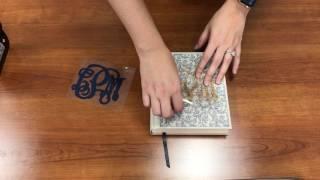 How to Monogram a Bible With Siser HTV and the Silhouette Cameo