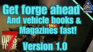 Super fast forge ahead and vehicle books & magazines 7 days to die 1.0