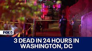 3 dead in multiple DC shootings