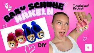 Baby Schuhe Häkelanleitung 