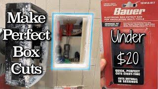 Easiest Tool for Cutting Perfect Electrical Box Receptacles Fast Cheap