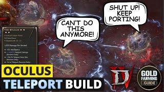 Pure Teleport Oculus Sorcerer Build Guide - Most Silly Build You ever seen! Diablo IV Season 5