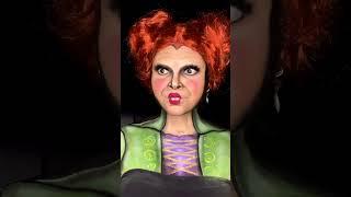 "BooOOOK!" Hocus Pocus Makeup #shorts #winifredsanderson #halloweenmakeuplook #tiktokmakeup