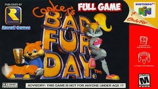 Conker's Bad Fur Day [N64] 100% Gameplay Walkthrough FULL GAME [4K60ᶠᵖˢ]