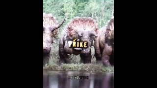 Trex VS Triceratops - WIS ~ #shorts #edit #trending #fyp #jurssicworld #paleontology