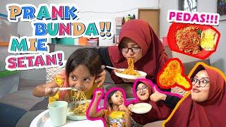 LEIKA PRANK HER MOTHER!! SUPER SPICY NOODLES, UNTIL DOWER LIPS..