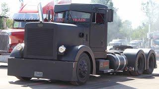 Crazy Train Peterbilt Truck hill climbing at Over The Top Diesel Showdown 2023