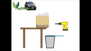 Filtering / Cleaning WVO Waste Vegetable Oil - The REALLY EASY Cubie Method by VOGMAN