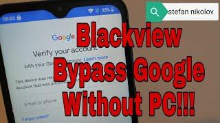 All New Blackview, Remove Google Account.Bypass FRP.