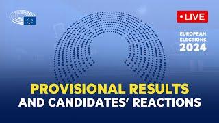 EU elections 2024: first provisional results, President and candidates' addresses