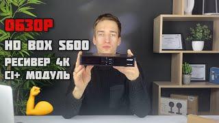 Обзор HD BOX S600 UHD - бюджетный КОМБО 4K ресивер с поддержкой CI+, T2-MI и IPTV