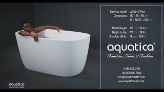 Aquatica Lullaby 2 Max Freestanding Bathtub Demo Video for People of Average Height