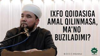 Ixfo qoidasiga amal qilinmasa, ma'no buziladimi?