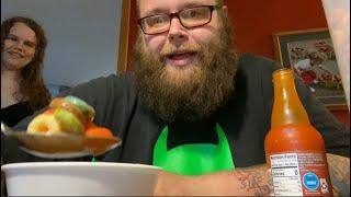 Nerdy Hillbilly tries Weird Food combination: Froot Loops and Hot sauce