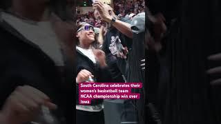 #gamecock fans welcome home the 2024 NCAA women’s basketball #championship  team