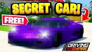 FREE Secret Car In Driving Empire!