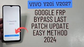 Vivo Y20i Android 12 Google Frp Bypass Easy Method | Vivo V2027 Frp Unlock 2024