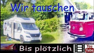 Sehr schöner Campingplatz Ootmarsum in Holland und Tausch Wohnmobil gegen den VW Buli T2