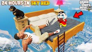 Franklin and Shinchan 24 Hours SKY BED Challenge In GTA 5 ! | Paradox FTW