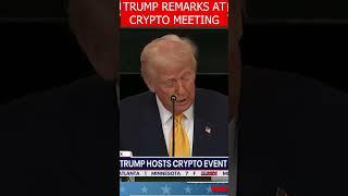 TRUMP SPEAKS AT CRYPTO MEETING #news #trump #politics