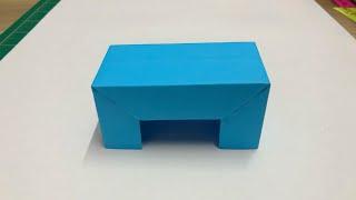 How To Make a Paper Table - Easy Origami Table (Paper Furniture) Making Tutorial