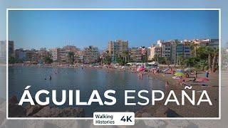 4K Walking Tour Águilas, España | Playa de Poniente | Aguilas Murcia Spain Beach Walk