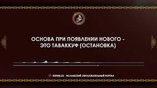 Основа при появлении нового   это таваккуф остановка [KISTINE.SU]