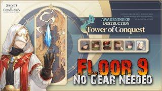 Tower of Conquest Floor 9-1 to 9-5 - FTP Clears - Week 23 (30/12) [Sword of Convallaria]