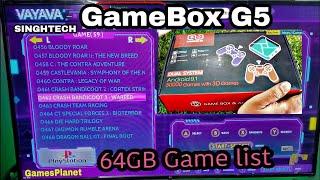 GameBox G5 G10 All Game List with emulators Details  Android dualBoot Gamebox  #Gamesaplanet