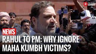 Rahul Gandhi Slams PM Modi for Ignoring Maha Kumbh Deaths in Lok Sabha Speech