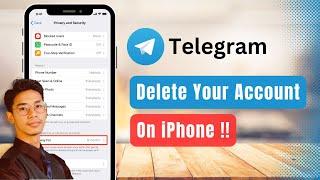 How to Delete Telegram Account on iPhone !