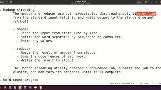 Lesson 8 MapReduce with python wordcount program