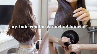 everything about my hair | my hair care routine and how I curl my hair 