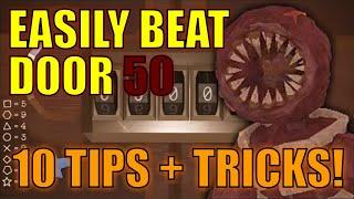 EASILY BEAT ROOM 50! TOP *10* BEST TIPS AND TRICKS IN ROBLOX DOORS | Beating the Figure