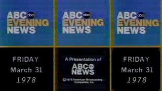 ABC Evening News (Complete Broadcast, 3/31/1978) 