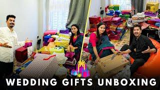 বিয়াৰ Gifts বোৰ  Unboxing our Wedding Gifts with Family