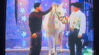 Pet Star finale with ice the trick horse and Johnny Blasier  ￼￼