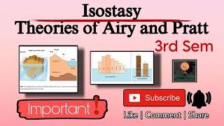 Isostasy with Theories of AIRY & PRATT||By-Sagarika Nag #geography