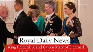 King Frederik X and Queen Mary of Denmark Begin Their State Visit To Finland.  Plus, More #RoyalNews