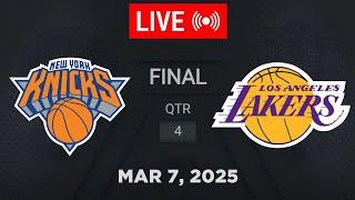 NBA LIVE! Los Angeles Lakers vs New York Knicks | March 7, 2025 | 2025 NBA Season Live (2K)