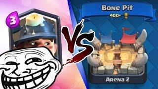 шахтер на 2 арене | троллинг | clash royale